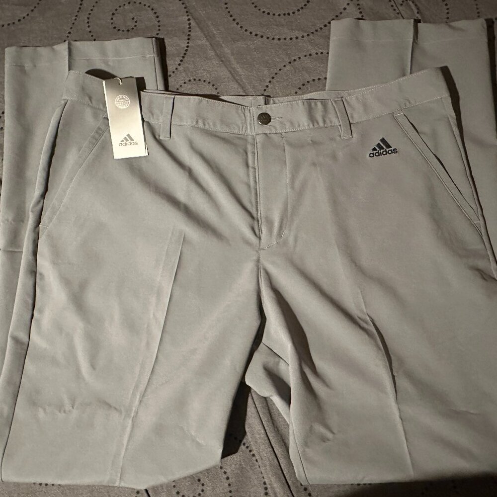 ADIDAS GOLF GRAY PANTS SIZE 38 X 32 MEN NWT $70.00